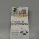 Ezprotekt 24 Pcs Clear Chair Leg Floor Protectors for Hardwood Floors, Floor Protectors for Chairs, Felt Furniture Pads Covers, Chair Leg Socks Bar Stool Leg Floor Protectors Caps (M Fit: 0.87"-1")