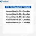 RARAYC 5YD27LS5AA Upgrade Transmission Shifter Bezel with Harness Fit Compatible with 2014-2018 Jeep Cherokee 68413957AA 601-401 Transmission Shifting Bezel Trim