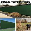 ColourTree Plus Extra Heavy Duty Fence Screen Privacy Screen - Commercial Grade 220 GSM - Heavy Duty - (8' x 50', Green Plus)