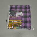 XCHI Purple Plaid Truck Gnomes Lobster Mardi Gras Tablecloth Round Carnival Table Cloth Washable Table Covers for Indoor Dining Home Party Decorations 70x70 Inch