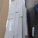 DWVO King Size Bed Frame with Bookcase Headboard and 4 Storage Drawers, RGB LED Bed Frame with Type-C & USB Charging Station Storage Headboard Bed, No Box Spring Needed, Noise Free, Antique White