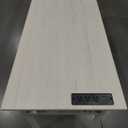 TEMI Long Computer Desk Folding Table - No Assembly, Compact 55.1" Foldable Desk with Power Outlets & USB Charging Port, Portable Lagre Office Desk, Ideal Large Study Table for Narrow Spaces, White Ash