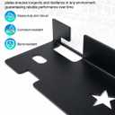 Premium Wheel Alignment Tool with Hanging Holes, Stainless Steel Toe Alignment Tool Plates, Black