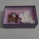 Reed Diffuser Set, Pretty Valley Home Gypsum Flower 3.38 fl oz (100 ml), Home Reed Diffuser for Bathroom Office Bathroom Living Room Decor (Velvet Petunia)