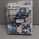 Uphome Boho Retro Bathroom Rug Runner Blue Non-Slip Soft Bath Mat Oriental Tribal Machine Washable Bath Rug Traditional Farmhouse Floral Long Rug for Shower Sink Entrance, 18x47 inch