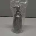 Gaussra Soap Dispenser with Coaster and Stickers, Brushed Nickel Stainless Steel Case Glass Liner Hand Pump Dispenser, Refillable Liquid Hand Soap Dispenser for Bathroom & Kitchen (11OZ / 320ML)