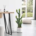 32 Artificial Cactus Plants, Tall Artificial Plants Outdoor, Tall Fake Cacti Plant UV-Resistant in White Pot, Faux Floor Plants for Indoor Home Office Hotel Bedroom Patio Balcony Garden