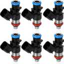 Set of 6 Fuel Injectors Compatible with Jeep Grand Cherokee, Wrangler, Dodge Challenger, Charger, Durango, Grand Caravan, Journey, Avenger, Chrysler Town & Country - Replaces 05184085AC