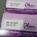Plum Organics Stage 2 Organic Baby Food - Apple, Raspberry, Spinach, and Greek Yogurt - 3.5 oz Pouch (Pack of 4) - Organic Fruit and Vegetable Baby Food Pouch BBD: 10/03/25