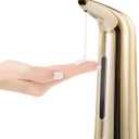 Touchless Automatic Soap Dispenser for Bathroom and Kitchen, Liquid Hand Soap Dispenser, IPX6 Water-Resistant, 14 fl oz (Gold)