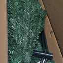 9FT PVC Artificial Pencil Christmas Slim Tree w/Metal Stand for Indoor and Outdoor, Green