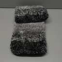 OLANLY Bathroom Rugs Mat 24x16, Extra Soft Absorbent Microfiber Bath Rugs, Rubber Backing, Quick Dry, Machine Washable Bath Mats for Bathroom Floor, Tub and Shower, Home Decor Accessories, Black