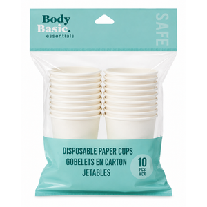 Body Basic Essentials Disposable Paper Cups, 10Pcs