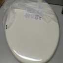 Bemis 7300SLEC Slow Close Toilet Seat, Easy Clean Hinges and Durable Plastic Seat, Made in USA, Elongated, Biscuit
