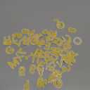72 PCS Iron on Letters Numbers Patches, Embroidered Patches Letters A-Z Numbers 0-9 Applique for Clothes, Dress, Hat, Jeans, DIY Accessories, Yellow