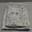 Light Grey 2x7 Boho Bathroom Runner Rug - Modern Vintage Eclectic Floral Pastel Neutral Taupe, Washable Low Pile Non-Slip Runner Rugs for Hallway, Kitchen, Door Mat Indoor Entrance, Bedroom Beside Bed