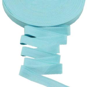 50 Yards Width 3/4inch Cotton Ribbon Herringbone Webbing Trim Fabric Twill Tape Tapestry for Bias Binding Gift Wrapping Wedding Embellishment Sewing Craft (Baby Blue)
