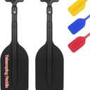 DEDU Boat Paddle Telescoping 2 Pack, Boat Oars Collapsible Emergency Paddle 21"-43" Adjustable, Telescoping Canoe Paddle Aluminum Shaft Anti Slip for Kids and Adults