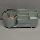 Molutsody Makeup Organizer for Vanity, Cosmetic Display Case with Drawers, Fits Makeup, Skincare Products, Brushes, Lipsticks, and Other Accessories, Versatile Storage Solution (Green)