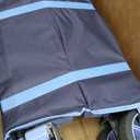 Collapsible Foldable Wagon Cart with 330lbs Weight Capacity, Heavy Duty Folding Wagon Cart with Big All-Terrain Wheels & Drink Holders. Blue