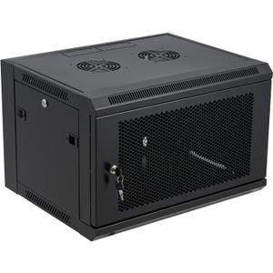 6U Wall Mount Server Cabinet Network Rack Vented Enclosure Locking Door, 14.3" H x 22.4" W x 17.7" D