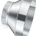 10 Inch to 6 Inch Duct Reducer Increaser Galvanized Steel Air Duct Adapter Round Crimped Pipe Connector Fitting Coupling for HVAC Ventilation Systems