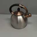 3Quart Whistling Tea Kettle Classic Teapot Stainless Steel Teakettle with Cool Grip for Stovetop (Silver)