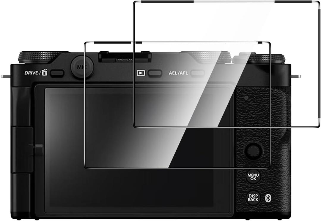 2 Pack Compatible with Fujifilm X-M5/Fujifilm XM5 Screen Protector,Full Coverage 9H Tempered Glass Film,HD Clear Scratch Resistant,Bubble-Free for Fuji XM5 Screen Protector
