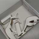 Marc Fisher Women's Deren Heeled Sandal, White, US 6