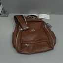 Angel Kiss Small Backpack Purse for Women,Soft Vegan Leather Roomy Backpacks,Designer Ladies Shoulder Backpack Fashion Handbag with Removable Strap,Brown