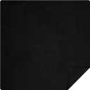 Buryeah Mahjong Mat Large Non Slip Neoprene Rubber Table Mat Noise Reduction Dominoes Poker Card Board Games Playmat Gaming Table Cover for Game Night Indoor Outdoor Camp(Black,40 x 40 Inch)