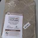 COSY HOMEER Edging Stair Treads Non-Slip Corner Indoor Stair Runners for Wooden Steps,Landing Slip Resistant Stair Rugs Mat for Kids and Dogs,100% Polyester TPE Backing,Beige,30x30 inch