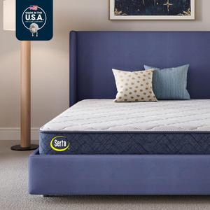 Serta Five Star Mattress Tranquility 10-Inch Medium – Full– Zoned Lumbar Support, Pressure Relief, Cooling Foam – Bed-in-a-Box– 100 Night Trial