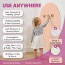 Arch Magnetic Wall Decal - 40" x 18" Matte Finish Chalkboard Sticker for Wall - Magnetic Board for Playroom, Home Classroom(Camel Blush)