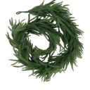 Norfolk Pine Wreath 1 PCS Christmas Norfolk Pine Garland Real Touch Artificial Greenery Wreath Bulk for Holiday Fireplace Table for Home Decor