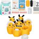 PADONISE Crochet Kit for Beginners, Bee Knitting Set, Crafts for Adults Kids Teen, Beginner Crochet Kit with Step-by-Step Video Tutorials, Valentine Gift for Girls 8-12 Women Mom