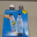 sodastream 1L Twin Pack Dishwasher Safe Slim Bottle (White)