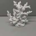 Artificial Coastal Dorm Fish Aquarium Coral Ornament Decor Realistic Aquatic Plant Marine Themed Gifts for Beach Coastal, Living Room, Bathroom- White