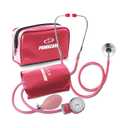 PrimaCare Medical DS-9197-PK Professional Classic Series Manual Adult Size Blood Pressure Kit, Emergency Bp kit with Stethoscope and Portable Leatherette Case, Nylon Cuff, Pink