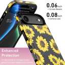 LETO for iPhone Air Wallet Case, Flip Folio Leather Kickstand | Card Slots Holder - Fashionable Flower Designs - Shockproof Protective Phone Cover for Women and Girls