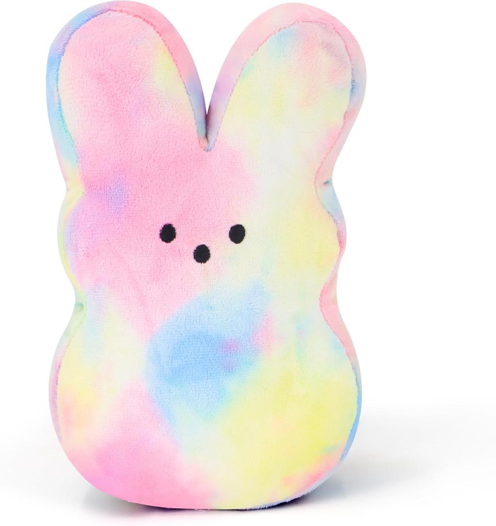 7.8" Soft Bunny Stuffed Animal - Adorable Spring Plush Toy for Easter Basket Stuffers, Holiday Home Decor & Kids GiftsColorful Tu