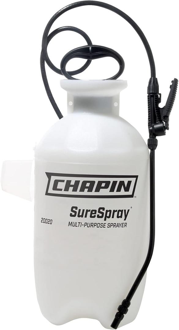 Chapin International 20020 2-Gallon SureSpray Sprayer for Fertilizer, Herbicides and Pesticides, Translucent White