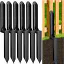 6 Pack Fence Post Repair Kit, Heavy Duty Steel Ground Spike Anchor for Fixing Leaning or Broken 4x4 & 6x6 Wood Posts, No Dig Drive-in Support for Yard, Garden & Fence