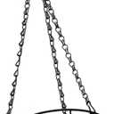 BESPORTBLE Metal Wire Hanging Planter Basket for Plants Iron Hanging Flower Pot with Chain for Indoor and Outdoor Use Stylish Design for Balcony Garden and Home Decor, Pack of 5