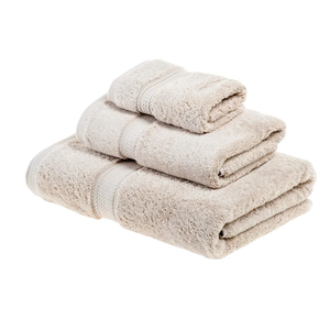 3-Piece Towel Set, Washcloths, Hand Towels, Bath Towels, Stone