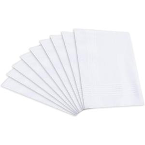 DOCKERS mens Cotton Handkerchiefs Gift Set Fashion and Classic (13 Piece, White)