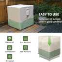 LooDro Air Conditioner Cover for Outside Units, 24 inch Outdoor AC Cover for Outside Unit Windproof, 600D Heavy Duty Oxford Fabric Fits up to 24" x 24" x 30"