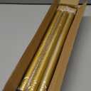 CorkLatta Gold Shower Curtain Rod 31 to 80 Inch,1 Inch Diameter Adjustable Spring Tension Stainless Steel Telescoping Rod,Easy Install,No Rust