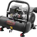 VEVOR Air Compressor, 1 Gallon Steel Tank, 1HP 1.5CFM @ 90PSI Oil Free Air Compressor & Max. 120PSI Pressure, 78dB Ultra Quiet Portable Compressor for Auto Repair, Tire Inflation, Spray Painting, 120V