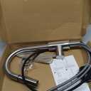 KPW Kitchen Faucet with Pull-Down Sprayer, Brushed Nickel, High-Arc Single Handle, Stainless Steel, Fits 1 or 3 Hole Sink